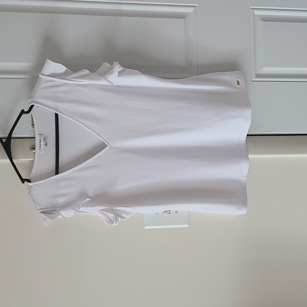 Calvin Klein White Tank Blouse (L)
